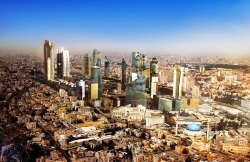 Modern architecture in the Abdali district of Amman